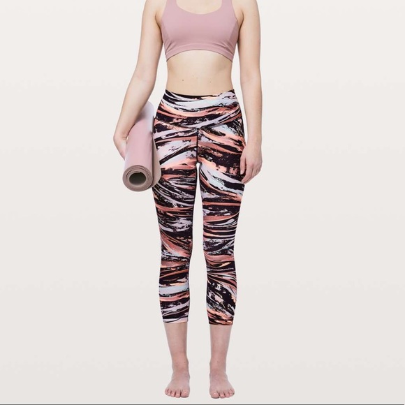 lululemon athletica Pants - Lululemon wunder under high rise 7/8 tight full on luxtreme colour splash